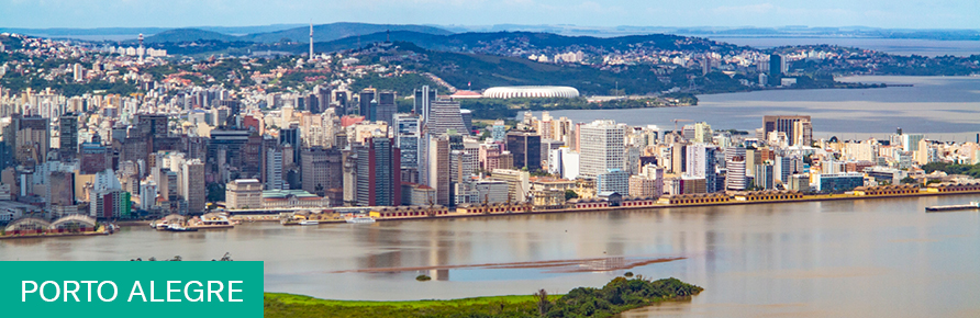 View of the city of Porto Alegre